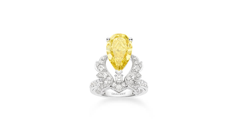 Chaumet, Josephine, белое золото, желтый и бесцветные бриллианты