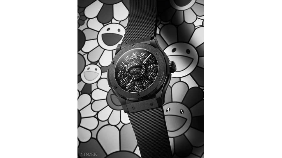 Hublot Classic Fusion Takashi Murakami All Black в керамическом корпусе воспроизводят эстетику Такаси Мураками в фирменном стиле Hublot