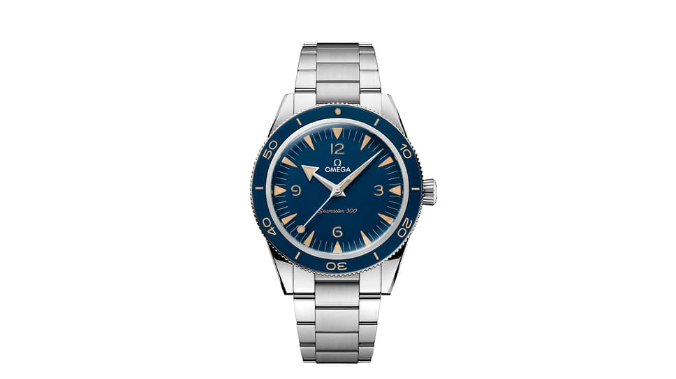  Omega Seamaster 300 Co-Axial Master Chronometer, корпус 41 мм из нержавеющей стали, синий циферблат и синий безель из оксалатного анодированного алюминия, дайверская шкала, покрытая люминесцентным составом Super-LumiNova, калибр Omega Co-Axial Master Chronometer 8912 с автоподзаводом, водонепроницаемость 30 бар, запас хода 60 часов, в комплекте браслет из нержавеющей стали