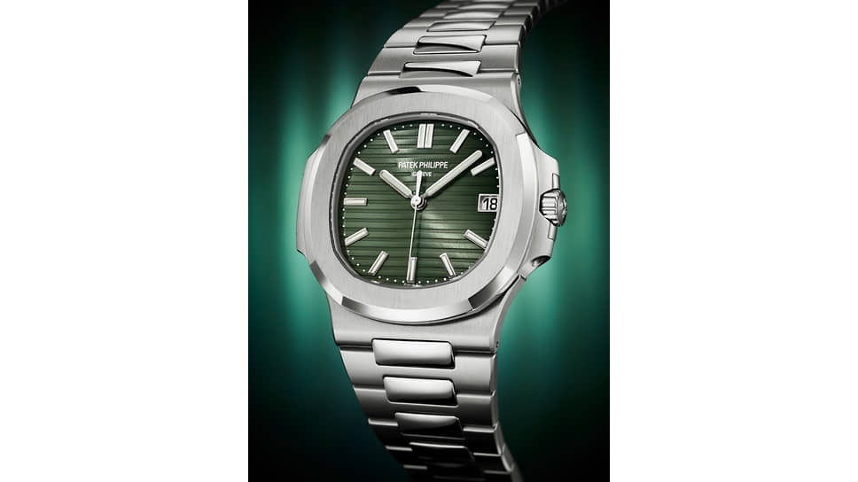 Patek Philippe, часы Nautilus, 40 мм, сталь, механизм с автоматическим подзаводом, запас хода 45 часов