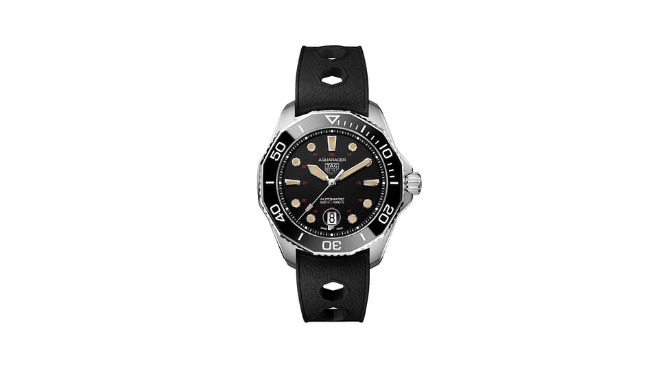 TAG Heuer, часы Aquaracer Professional 300 Tribute to Ref.844, 43 мм, титан, механизм с автоматическим подзаводом, запас хода 38 часов, водонепроницаемость 300 м