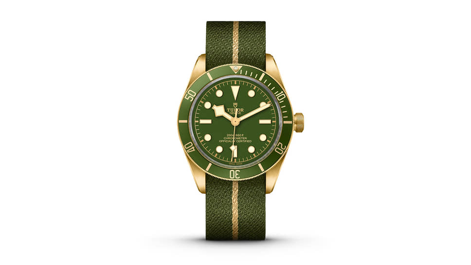 Tudor, часы Black Bay Fifty-Eight, 39 мм, желтое золото, механизм с автоматическим подзаводом, запас хода 70 часов, водонепроницаемость 200 м