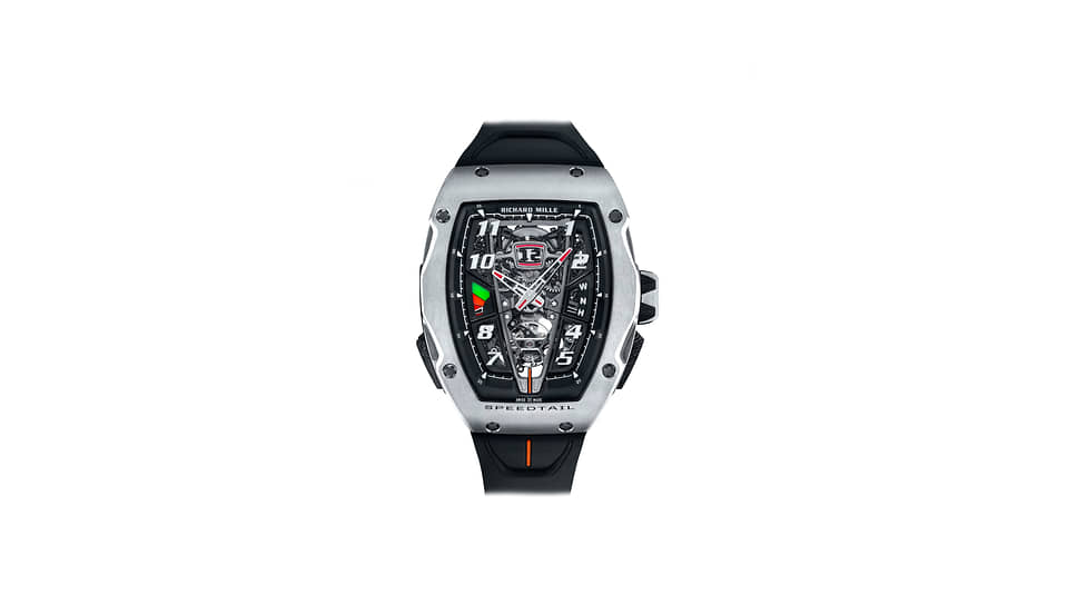 Richard Mille, часы RM 40-01 Automatic Tourbillon McLaren Speedtail, 41,8 х 48,25 мм, титан, механизм с автоматическим подзаводом