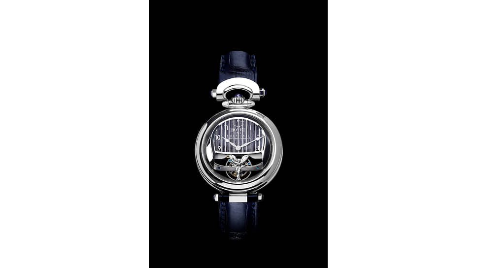 Bovet, часы Boat Tail, 44 мм, белое золото, дерево, авантюрин, механизм с ручным подзаводом