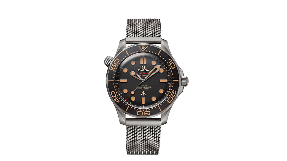 Omega, часы Seamaster Diver 300M, 42 мм, титан, механизм с автоматическим подзаводом, запас хода 55 часов