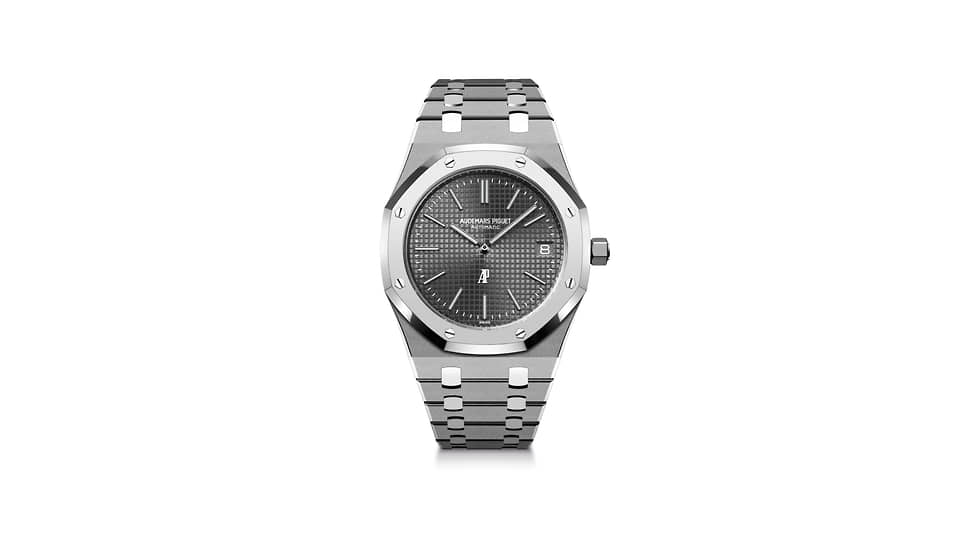 Audemars Piguet, часы Royal Oak Jumbo Extra-Thin, 39 мм, титан, механизм с автоматическим подзаводом