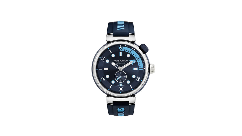 «Дайверские часы». Louis Vuitton Tambour Street Diver Skyline Blue