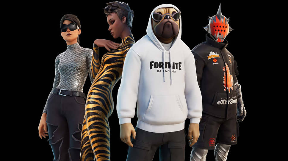 Цифровая коллекция одежды Balenciaga для видеоигры Fortnite