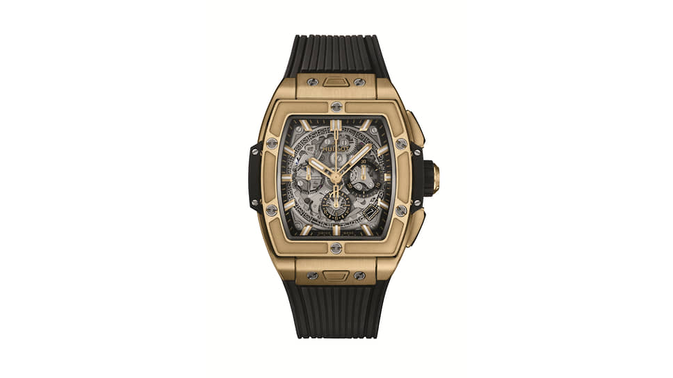 Hublot Spirit of Big Bang Yellow Gold, корпус 42 мм из желтого золота, мануфактурный механизм хронографа MHUB4700 с автоматическим подзаводом и запасом хода 50 часов