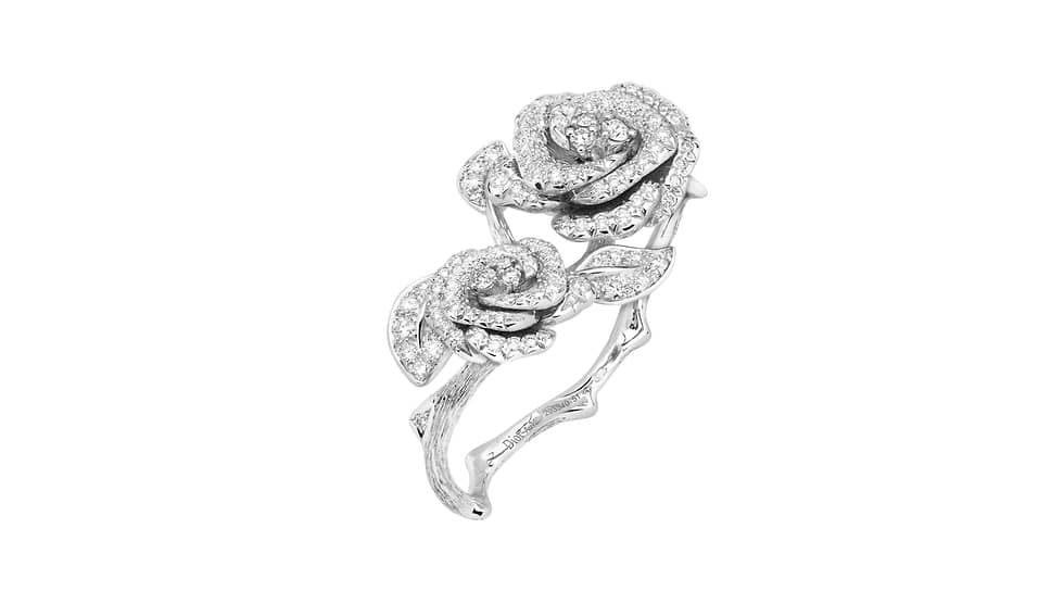 Кольцо Rose Dior Bagatelle, белое золото, бриллианты