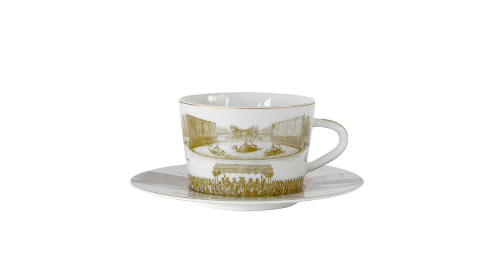 Чайная пара из новой коллекции фарфора Versailles Enchante от мануфактуры Bernardaud