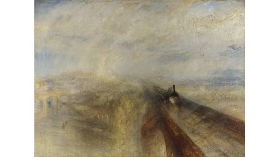 Уильям Тёрнер. «Дождь, пар и скорость — Большая Западная железная дорога», 1844 год
