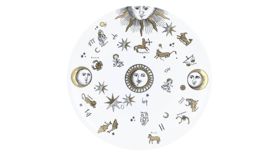 Блюдо Astronomici, Fornasetti, фарфор