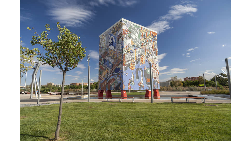 Скульптура «Наслаждайтесь набережной», Studio Italo Rota &amp; Partners, выставочная зона, Сарагоса, Арагон, Испания
