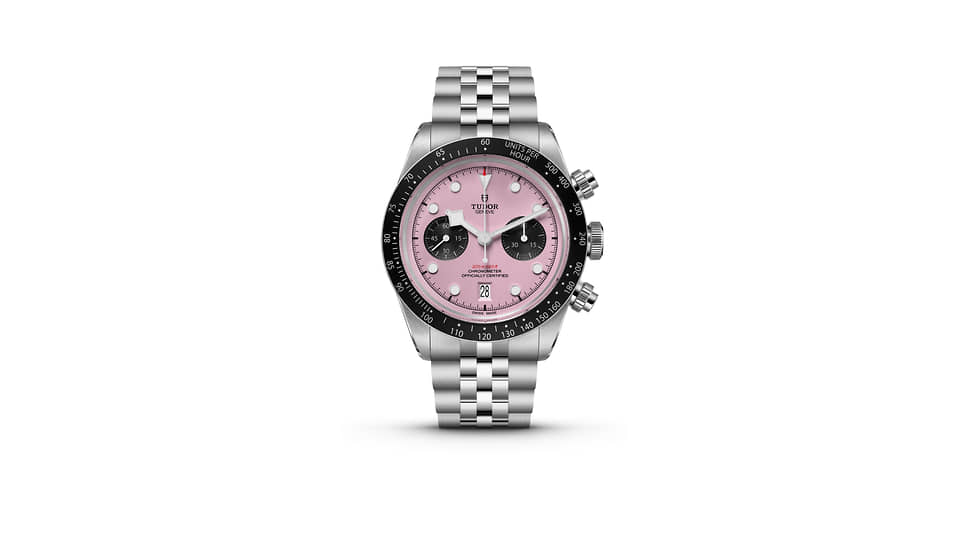 Tudor Black Bay Chrono Pink в стальном корпусе с безелем из алюминия