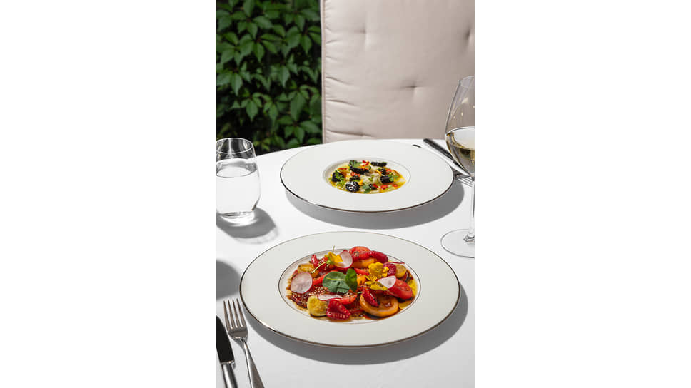 Блюда летнего меню ресторана IL Ristorante отеля Stella di Mosca