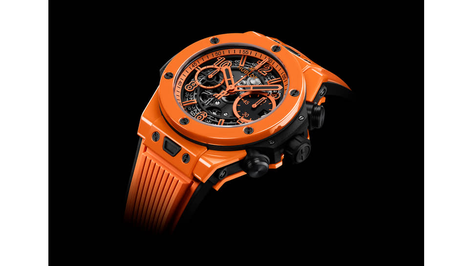 Hublot Big Bang Unico Orange Ceramic в корпусе из керамики оранжевого цвета