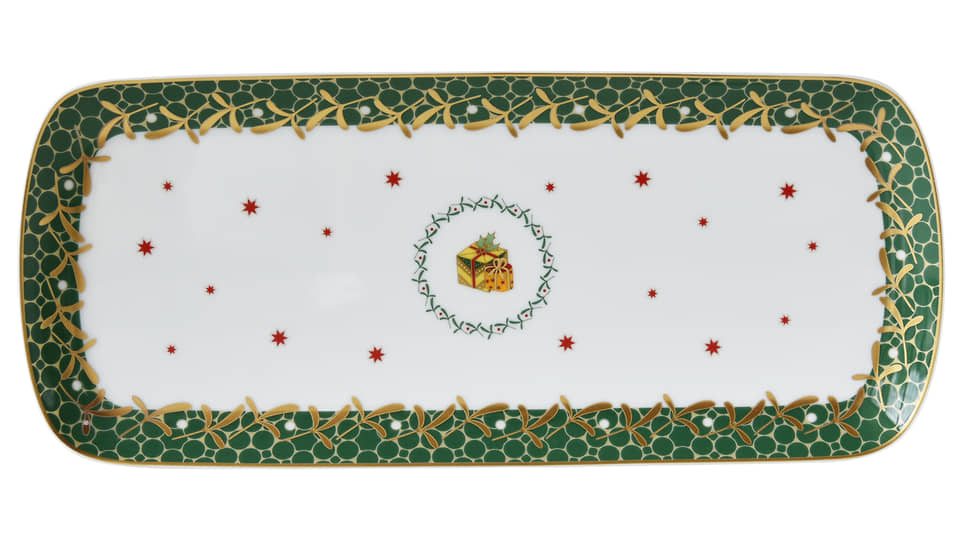 Блюдо Noel Vert, Bernardaud, фарфор, ЦУМ