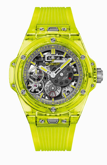 Hublot Big Bang 20th Anniversary «Master of Sapphire» SAXEM Yellow Neon