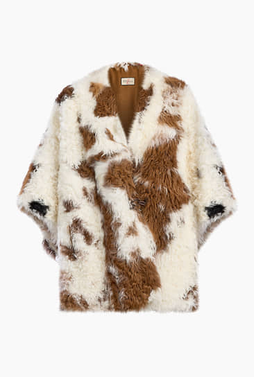 Накидка, мех овчины