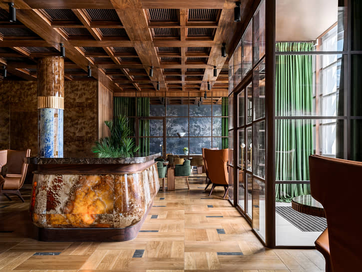 Интерьеры делового клуба в Доме русского бильярда «Москва»