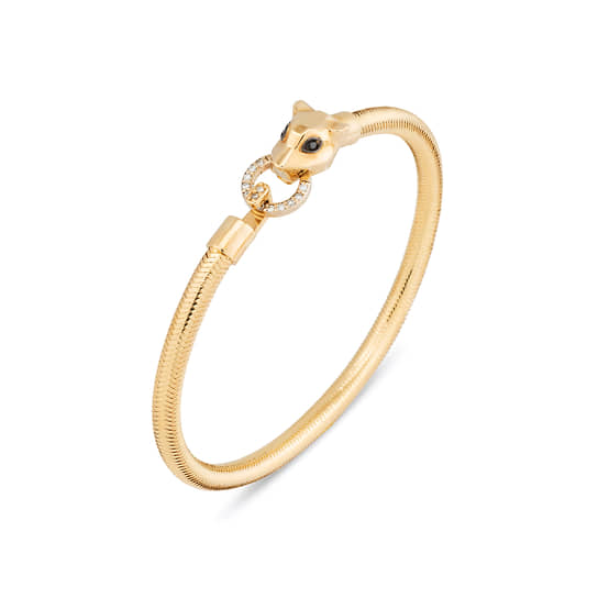 Браслет Ponte Vecchio Gioielli Nobile из желтого золота c черными и бесцветными бриллиантами