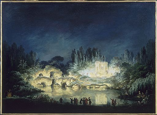 Клод-Луи Шатле. «Иллюминация Бельведера», 1781 год