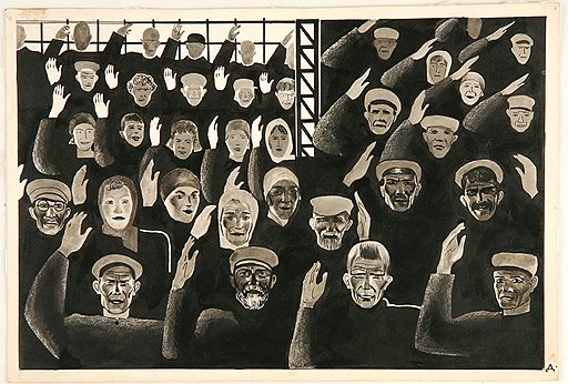«Постановили единогласно» (для журнала «Безбожник у станка»), 1925