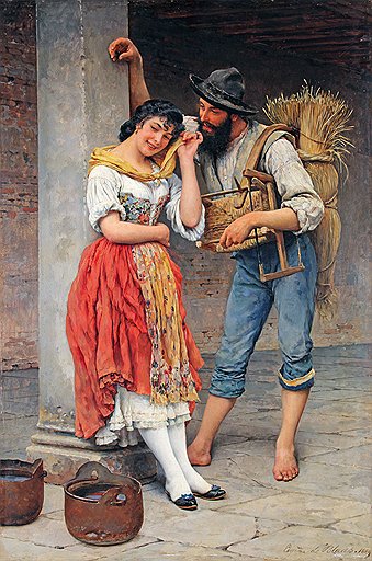 Эжен де Блаас. «Паук и бабочка», конец XIX — начало ХХ века. Аукцион Dorotheum, эстимейт €150–180 тыс.