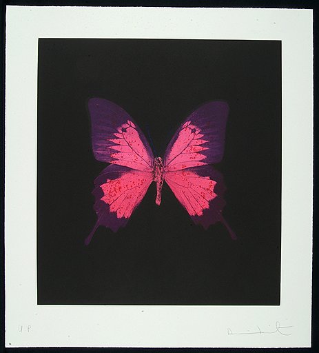 Дэмиен Хирст. «Пурпурная бабочка», 2008 год. Аукцион Phillips de Pury, эстимейт &amp;#163;15–20 тыс.