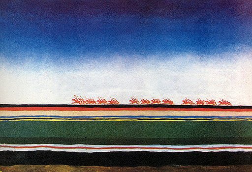 Казимир Малевич. «Скачет красная конница», 1928–1932 годы