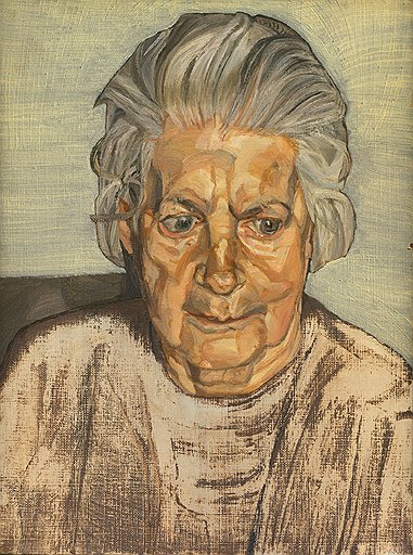 Люсьен Фрейд. &quot;Портрет матери&quot;, 1973 год. Холст, масло. Galerie Daniel Blau