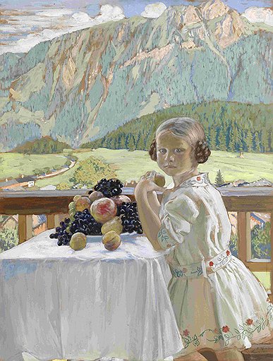 Борис Кустодиев. &quot;Портрет дочери Ирины в Лейзене&quot;, 1911 год. Эстимейт &amp;#163;1,2-1,8 млн