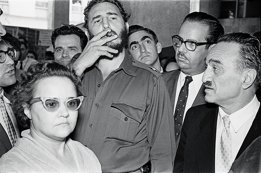 Фидель на выставке народного хозяйства СССР в Гаване.
Куба, 1960