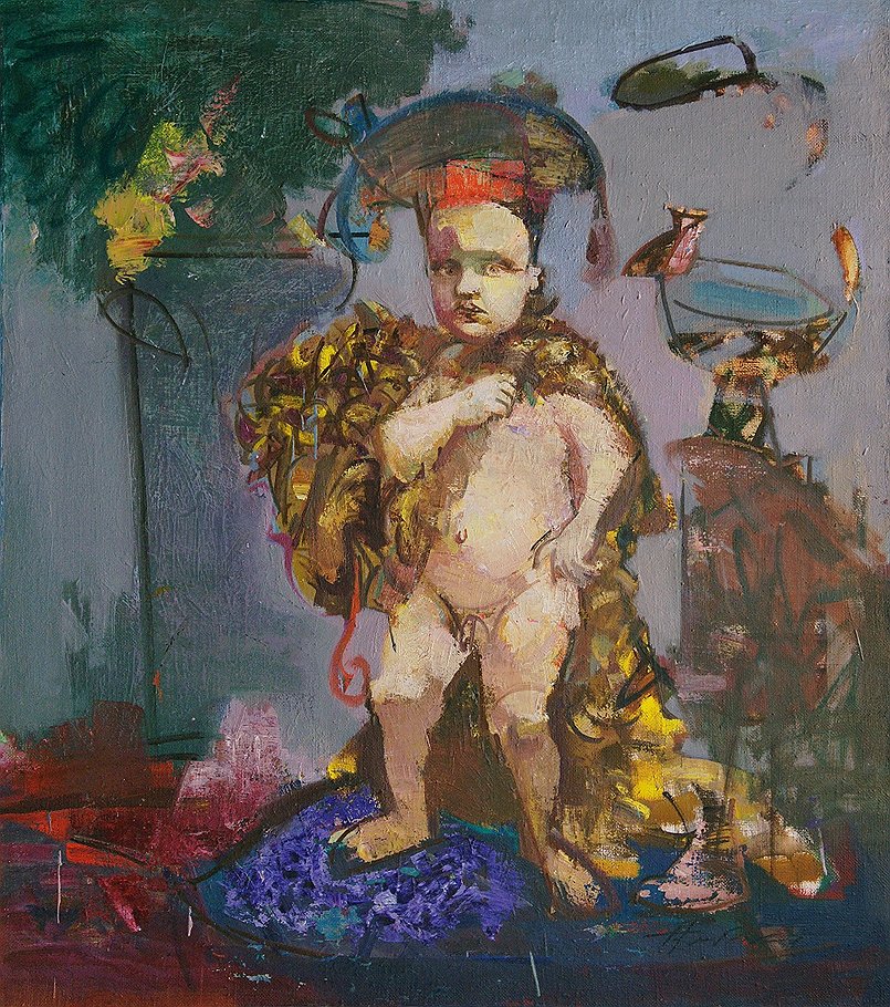 Василий Рябченко. &quot;Героичны пупсики. Диптих&quot; (фрагмент), 1989 год  