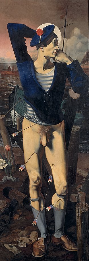 Альфред Корме. &quot;Святой Себастьян (Автопортрет)&quot;, 1934 год