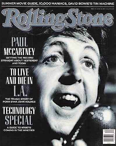 Обложка журнала Rolling Stone со статьей «Дьявол и Джон Холмс», 1989 год