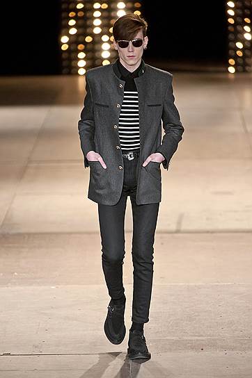 Показ мужской коллекции Saint Laurent  «осень-зима 2014/15»