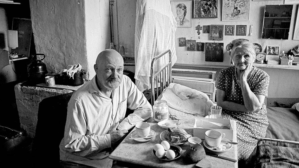 Евгений Кропивницкий и Ольга Потапова, 1968 год. Фото Игоря Пальмина