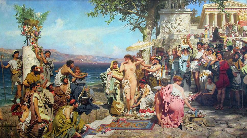 Генрих Семирадский. «Фрина на празднике Посейдона в Элевсине», 1889 год