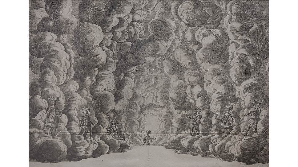 Иоганн Освальд Хармс. Сценография балета «О встрече и движении семи планет», XVII век
