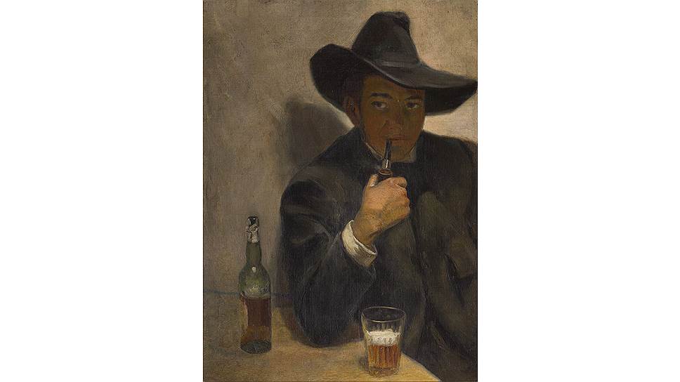 Диего Ривера. «Автопортрет в шляпе», 1907