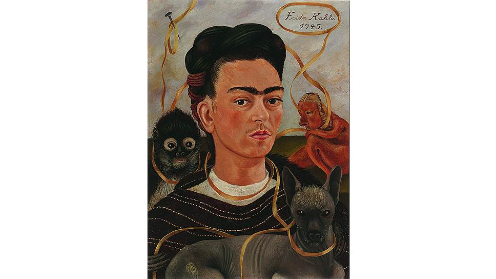 Фрида Кало. «Автопортрет с обезьянкой», 1945