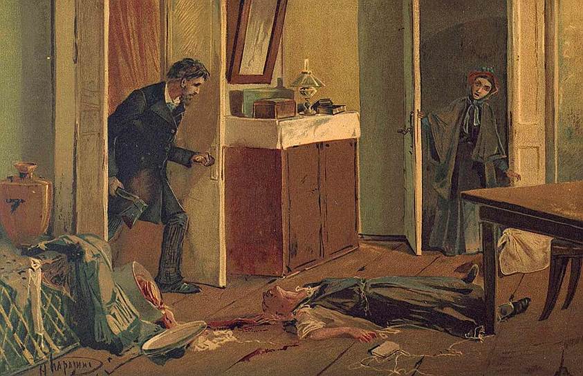 Николай Каразин. Иллюстрация к «Преступлению и наказанию», 1893