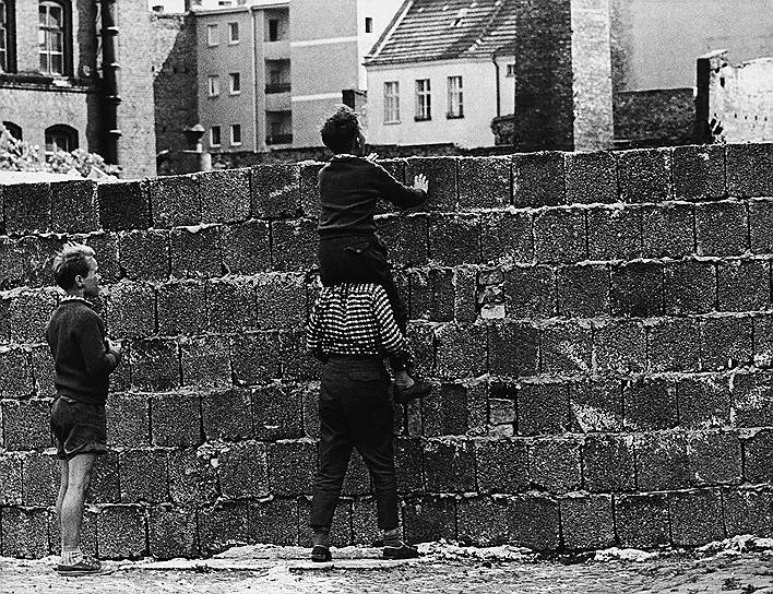 Берлинская стена в районе Веддинг, Западный Берлин, 23 августа 1961