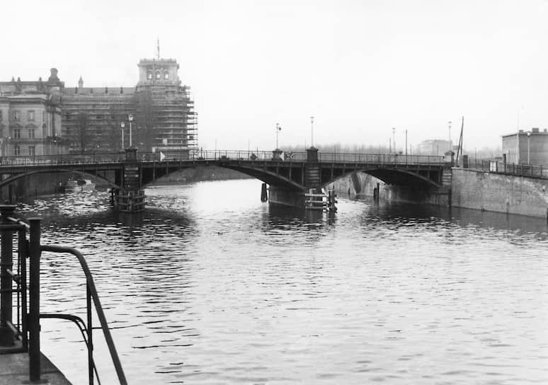 Мост Маршалла, место обнаружения тела Инго Крюгера, оперативная съемка МГБ ГДР, 11 декабря 1961