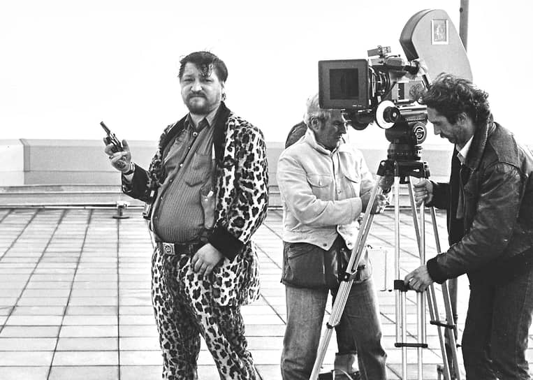 Райнер Вернер Фассбиндер на съемках "Камикадзе-1989", 1982
