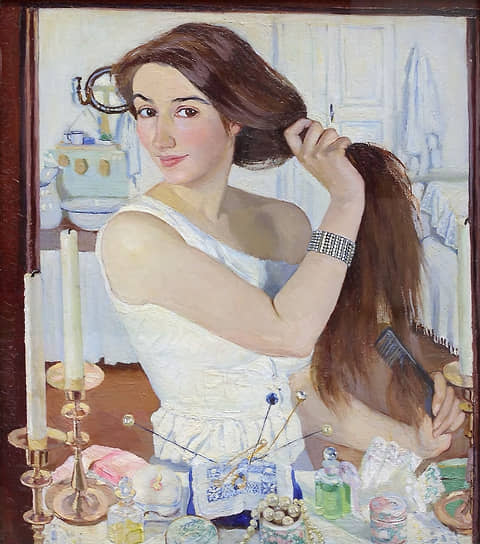 Зинаида Серебрякова. «За туалетом. Автопортрет», 1909