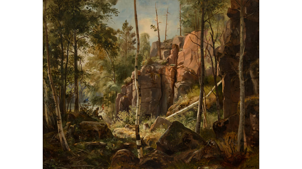 «Вид на острове Валааме (Местность Кукко)», 1859–1860 