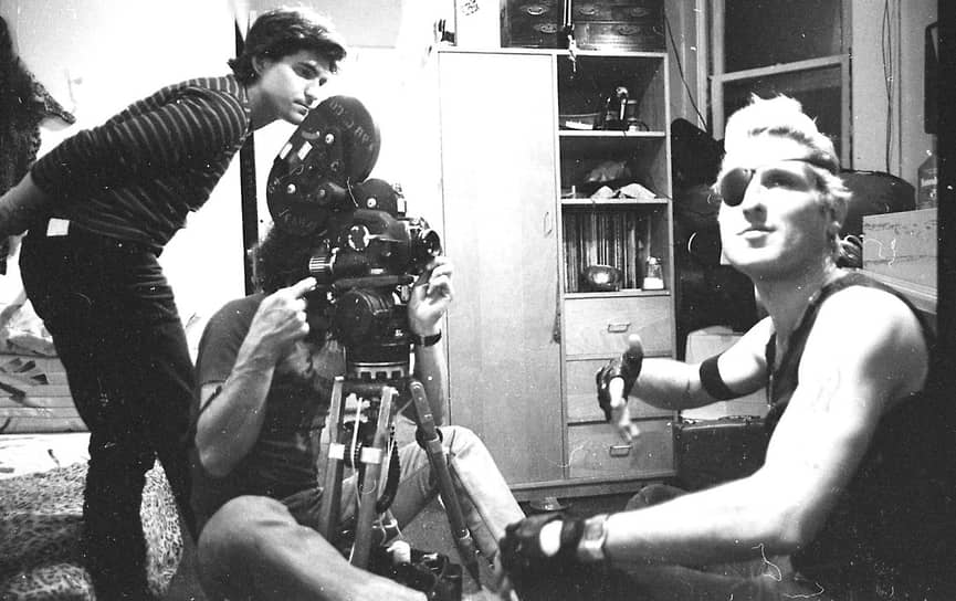 Лех Ковальски и Джон Спейсли на съемках фильма «Гринго», 1985 год
